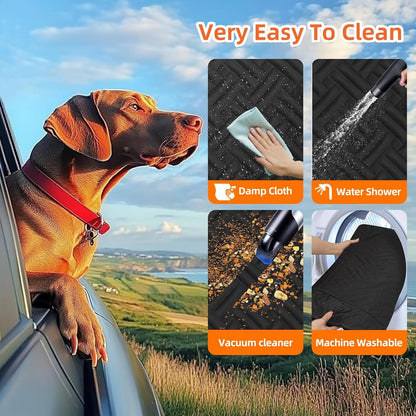 Back Seat Extender for Dogs,Hard Bottom Car Seat Cover for Dogs
