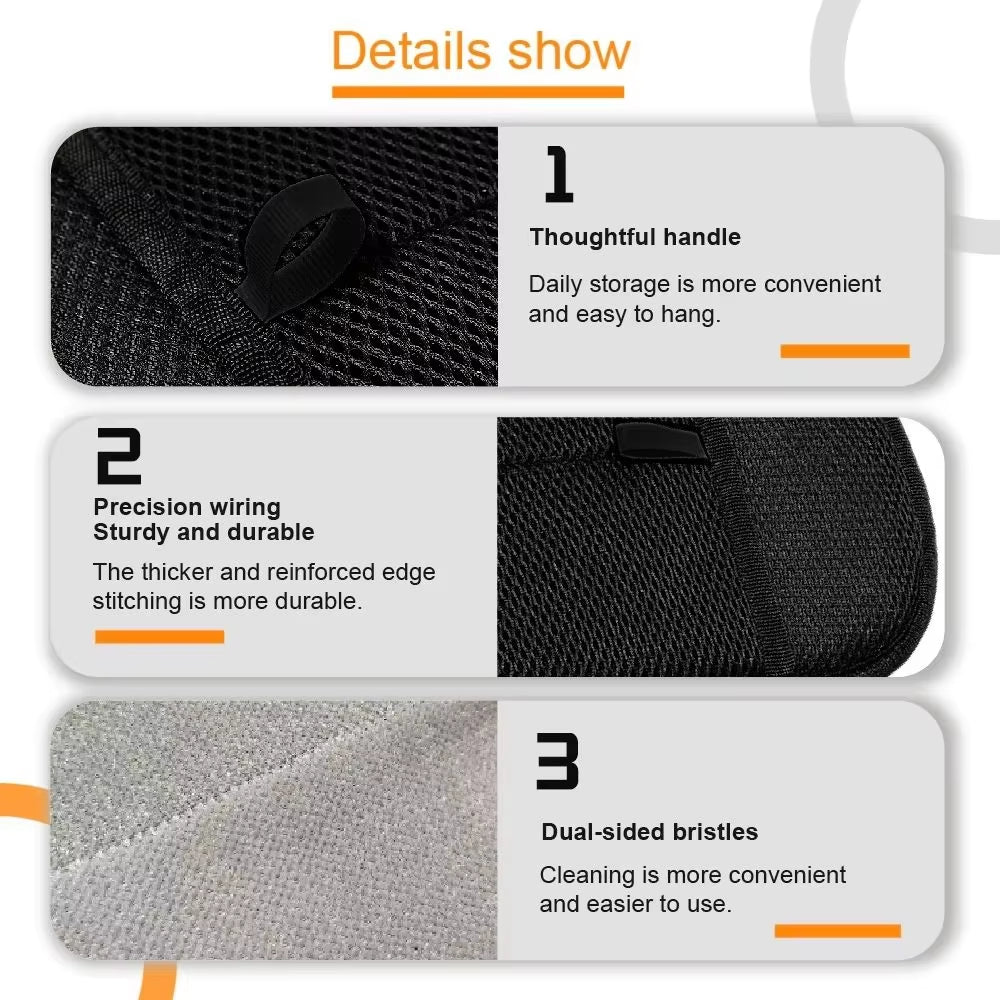 Reusable Cat Hair Removal Tool Portable Pet Grooming Gloves for Dogs Eco-Friendly Easy to Use Electrostatic Pet Gloves Wipes