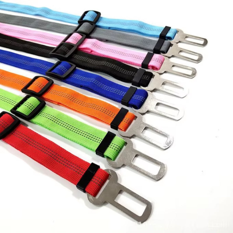 Dog Car Safety Belt Reflective Webbing Safety Rope Elastic Telescopic Dog Car Seat Belt